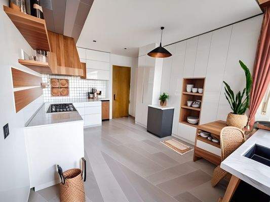 Küche Dachgeschoss KI generiert