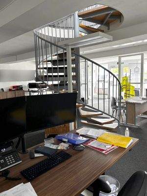 Wendeltreppe nach oben