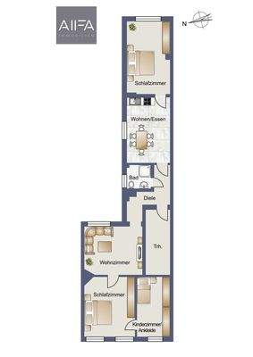 Grundriss Obergeschoss