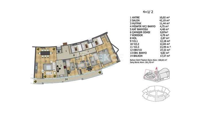 Apartments in a Brand Project in Başakşehir İstanbul