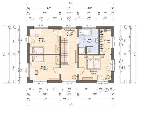 Grundriss Obergeschoss
