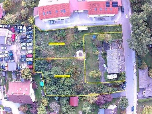 Luftbild mit ca.-Parzellen