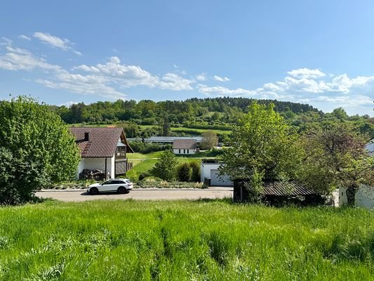 Blick auf Bauplatz