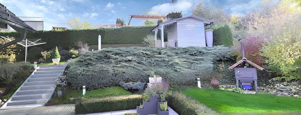 Gartenzugang über Terrasse- Gartengestaltung Top