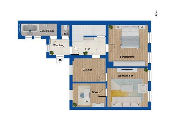 Grundriss Haupthaus - EG