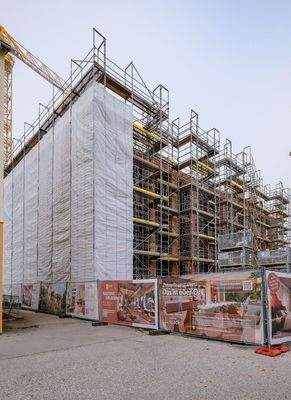 Fortschreitende Bauarbeiten