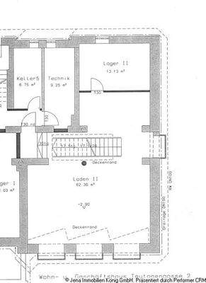 Grundriss untere Etage