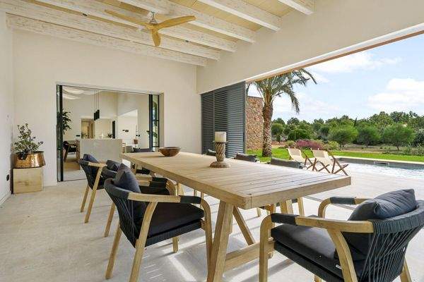 Essbereich auf der Terrasse