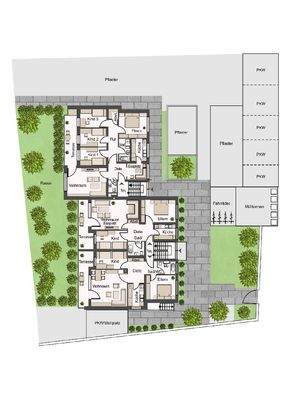 Grundriss EG Gebäude 2