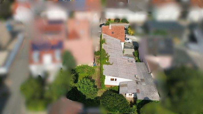 Rückansicht Haus und Garten 