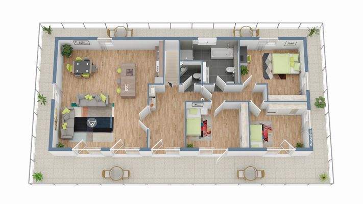 unverbindlicher Grundriss DG Penthouse 