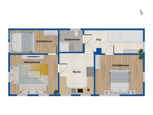 Grundriss OG Haus Nr. 6