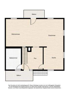 Grundriss Obergeschoss (Hauptwohnung)