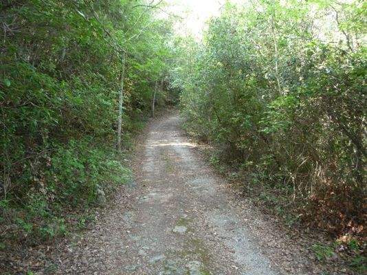 Straße zum Grundstück