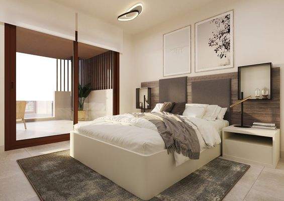 Inneneinrichtung_Beispiel_Schlafzimmer_Doppelbett_Terrasse