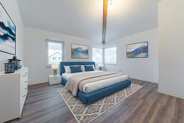 Schlafzimmer mit Virtual Staging 