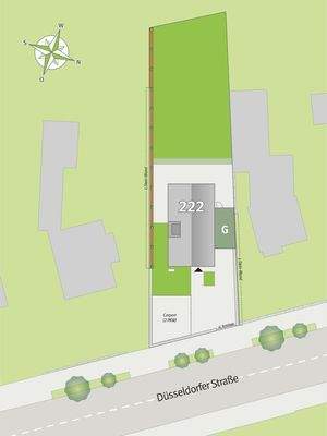 Langenfeld - Düsseldorfer Str 222 - Lageplan