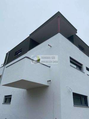 Ansicht Balkon Aussen in der Bauphase