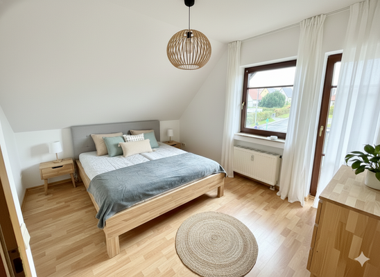 Schlafzimmer-Einrichtungsbeispiel