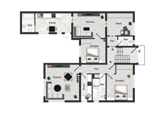 2 WE im EG mit 60 +63 m²