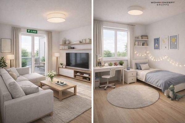 Visualisierung der Zimmer