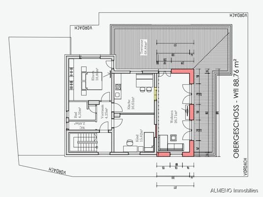 OG Die schöne Wohnung mit der riesigen Terrasse