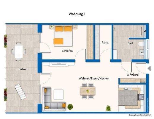Grundriss Wohnung 5