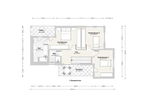 Grundriss Obergeschoss