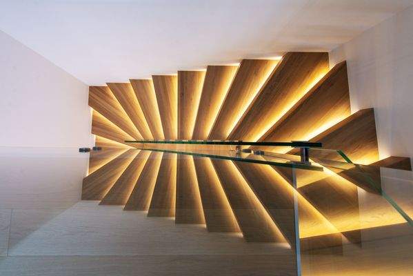 Treppe mit integrierten Abilight