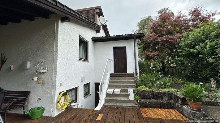 Garagenzugang zum Garten