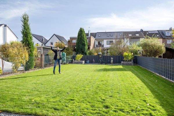 Neu angelegter Garten
