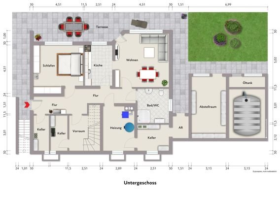 Grundriss Untergeschoss