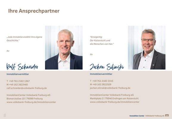 Ihre Ansprechpartner für das Neubauprojekt