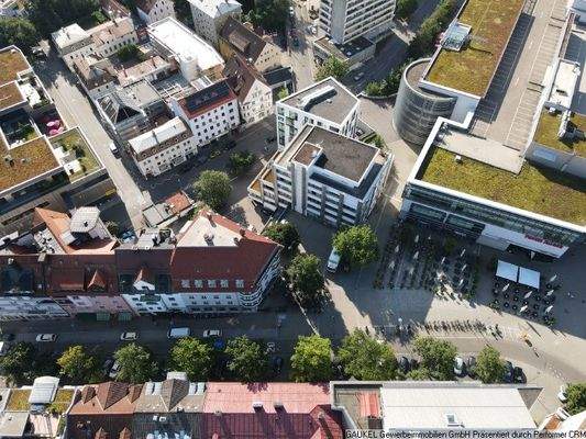 Luftbild, direkt am Forum Allgäu