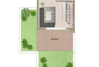 DG, Wohnbereich, Küche, Abstellr, WC, Dachterrasse