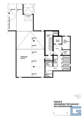 Geschossplan - Haus E - Kellergeschoss