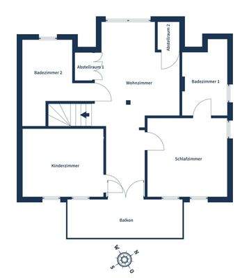 Wohnung 1 Grundriss 1. OG