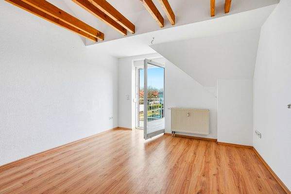 Schlafzimmer, Dachgeschosswohnung