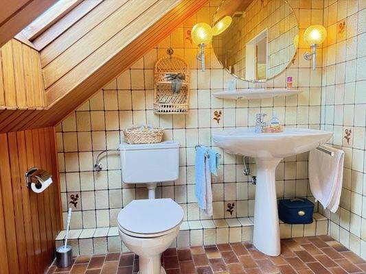 Duschbad im Dachgeschoss