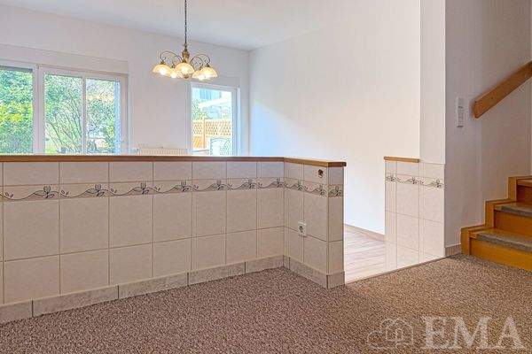 Essbereich im Wohnzimmer