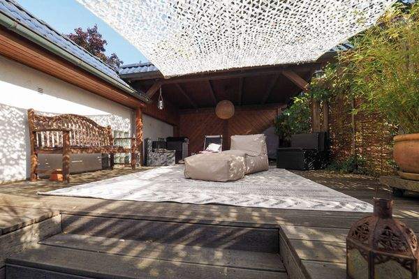 geschützte originelle Terrasse