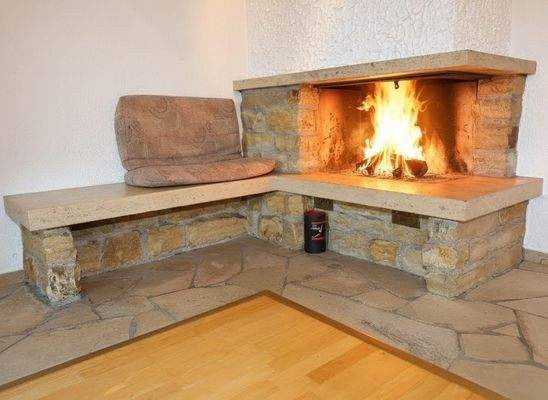 Offner Kamin Virtuell in Szene gesetzt