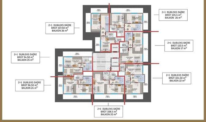 Duplex Nature-View Apartments Near the Sea in Alanya Center