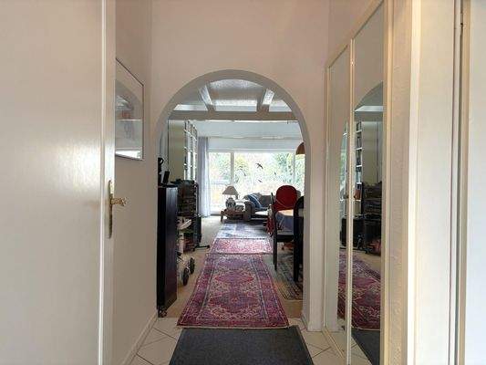 Blick zum Wohnbereich