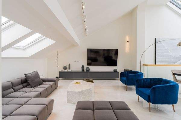 Wohnbereich in der oberen Ebene