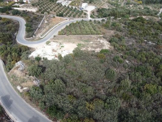 Kreta, Douliana : Atemberaubendes Grundstück mit Meerblick zu verkaufen