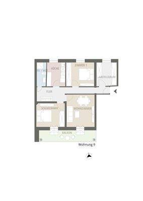 Obergeschoss Wohnung 9