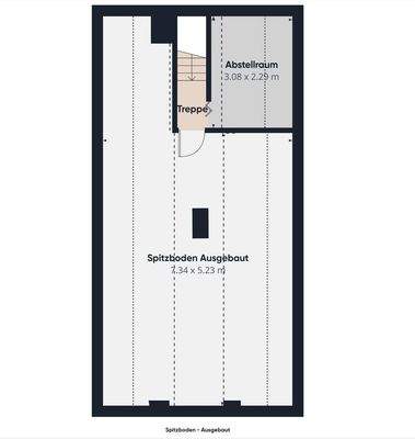 Grundriss-Skizze Spitzboden