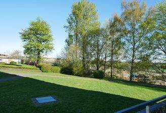 Blick vom Balkon