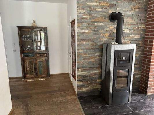 Wohnraum mit Kaminofen